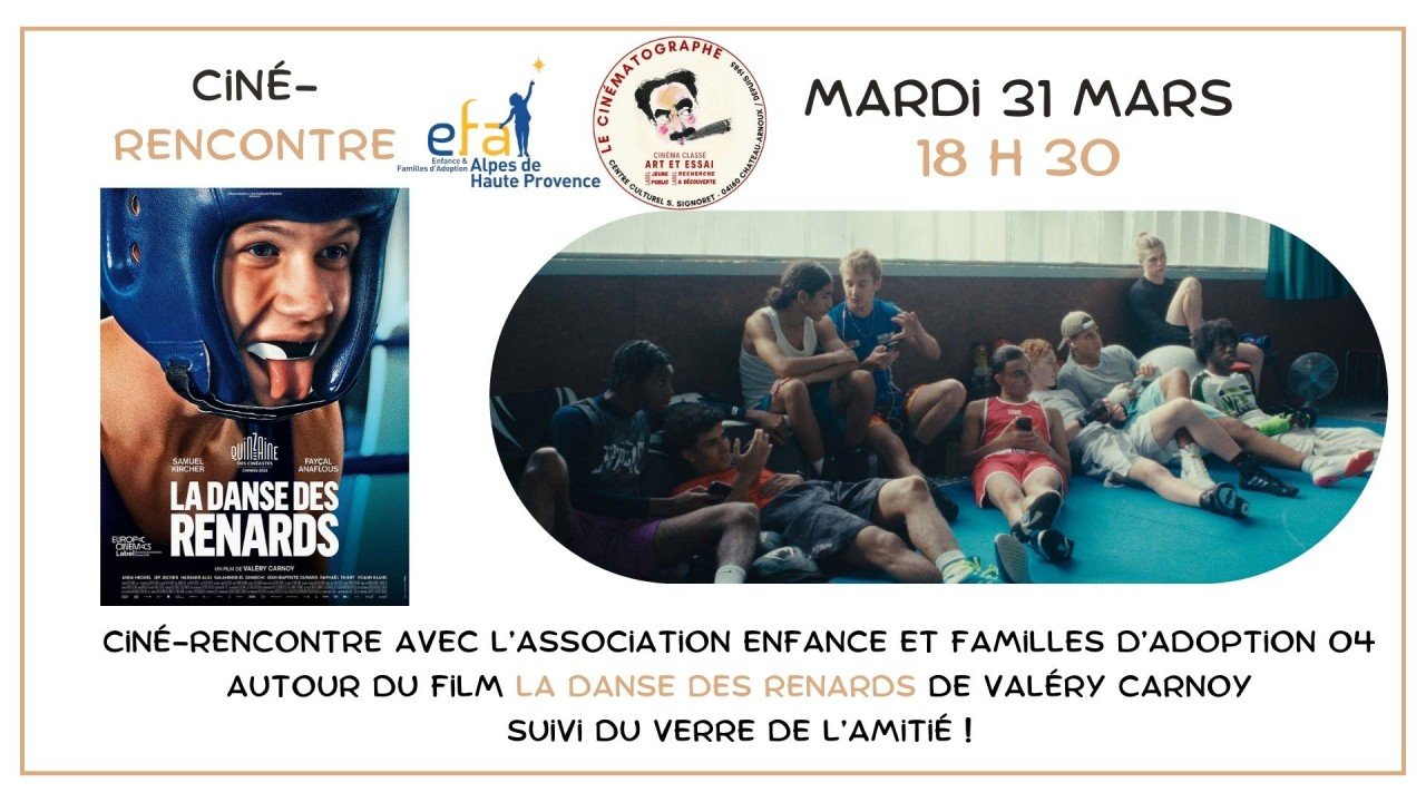 Mardi 31 mars – Ciné-rencontre – La danse des renards